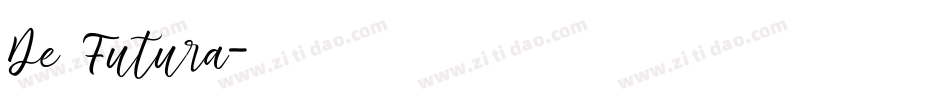 De Futura字体转换